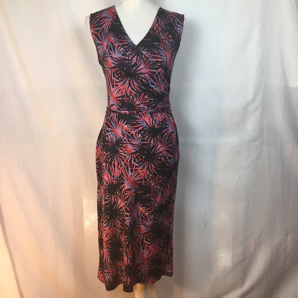 Diane Von Furstenberg Silk Sleeveless Midi Dress - Picture 1 of 6